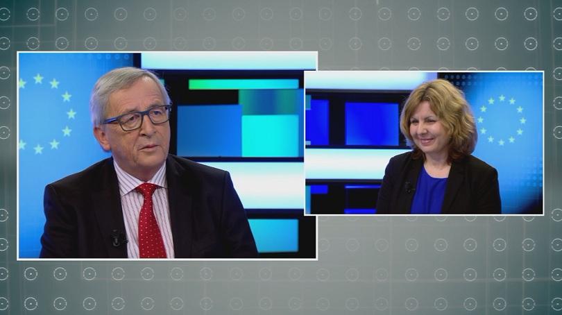Председателят на Европейската комисия Жан Клод Юнкер даде интервю за БНТ
