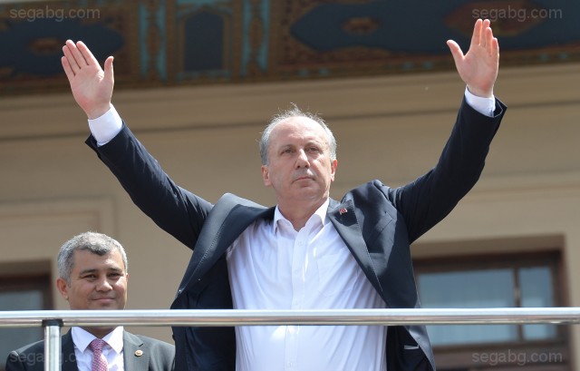 Мухарем ИнджеСНИМКА ЕПА БГНЕСКандидатът за президент на Турция от Народнорепубликанската партия