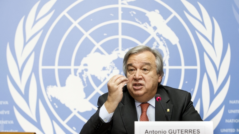 Генералният секретар на ООН Антонио Гутереш в годишнината от събитията