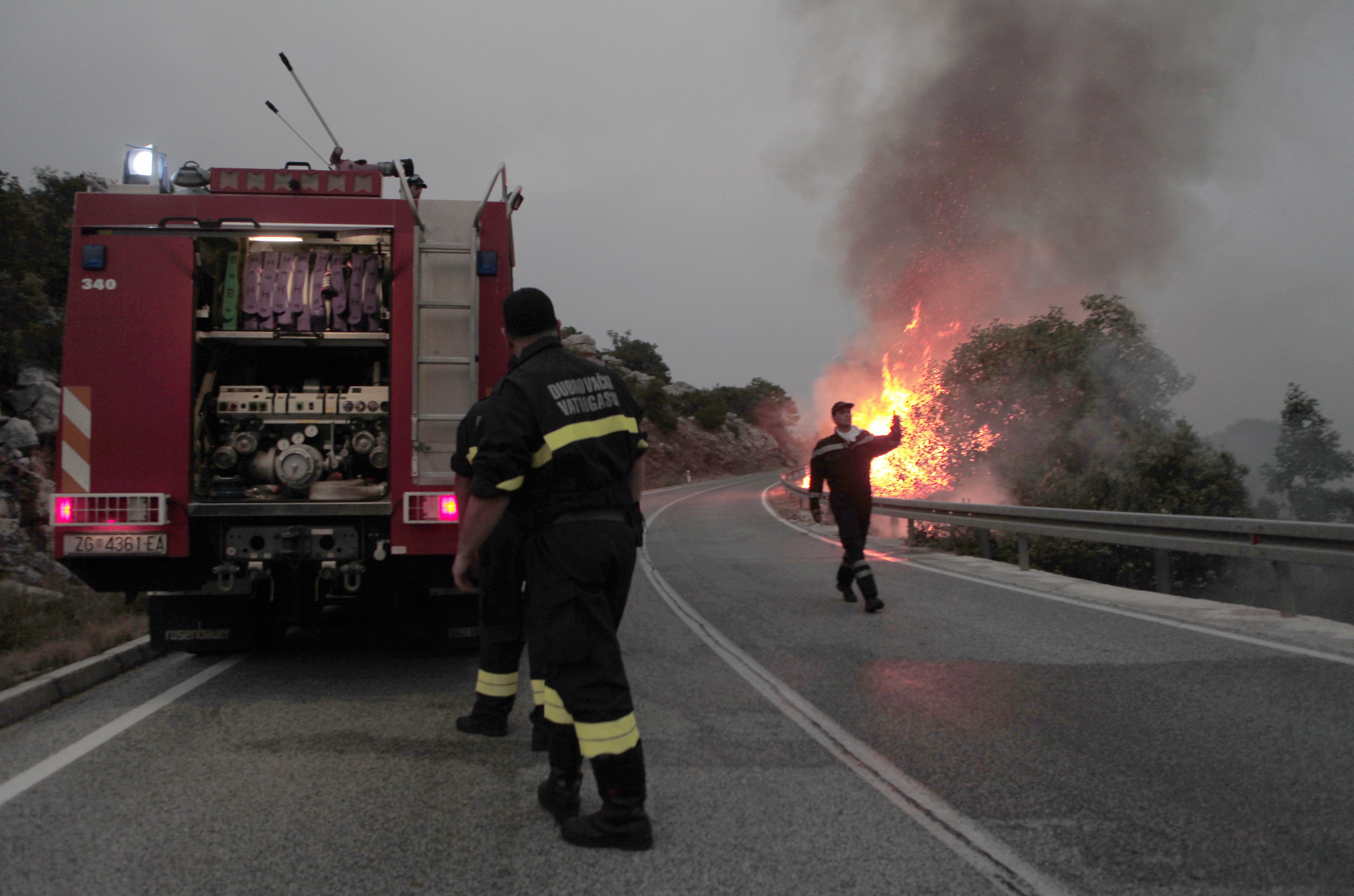 Снимка ЕПА БГНЕСПожар който в сряда вечерта се прехвърли от Черна