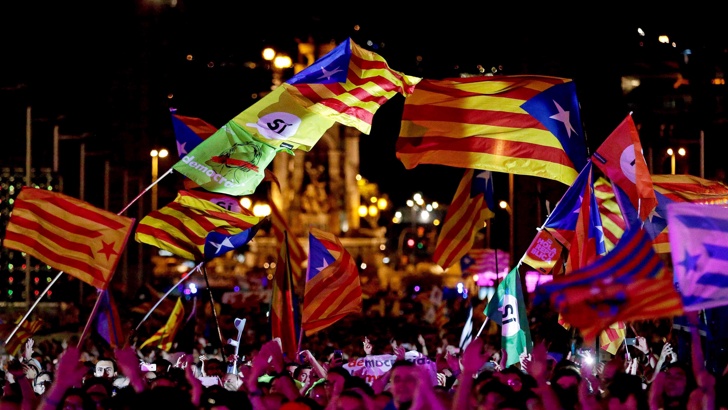 снимка: БГНЕСАктивисти на референдума за независимост на Каталуния започнаха да