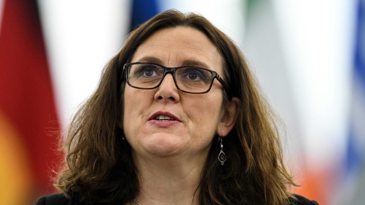 Сесилия Малмстрьом Снимка ЕПА БГНЕСЕвропейският съюз подготвя тройна защита срещу митата