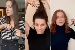 Френски звезди режат косите си в подкрепа на иранските жени