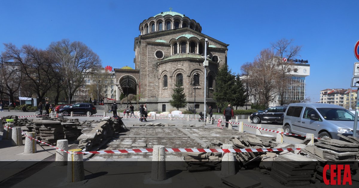 Площад Света Неделя в София и по-специално оживената алея пред