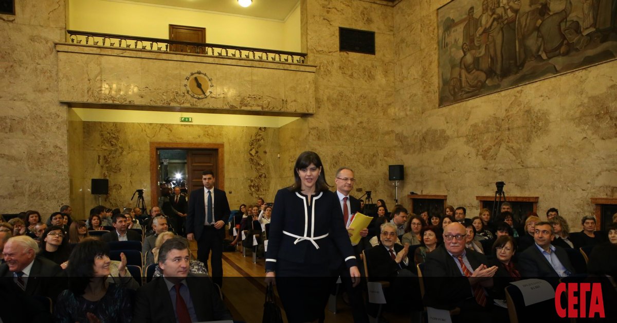 Българският главен прокурор Иван Гешев и главният прокурор на ЕС Лаура