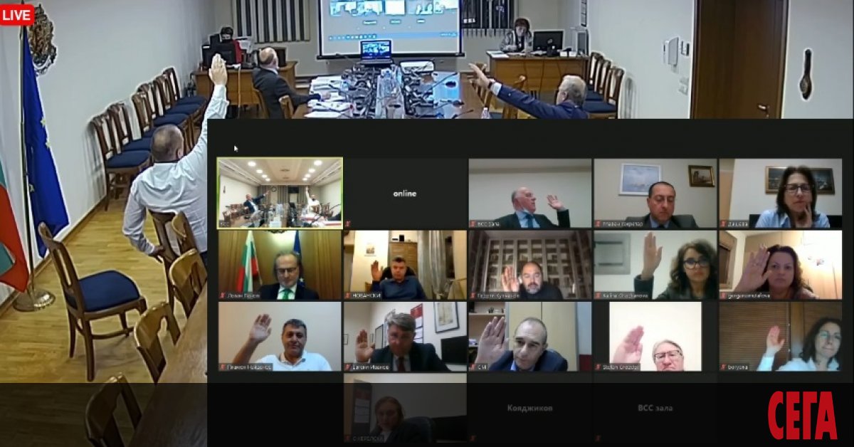 Мнозинството във Висшия съдебен съвет отхвърли искането на председателя на