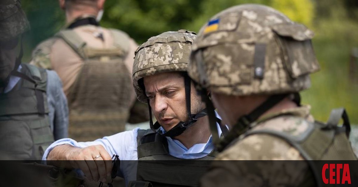 Президентът на Украйна Владимир Зеленски посети зоната за провеждане на