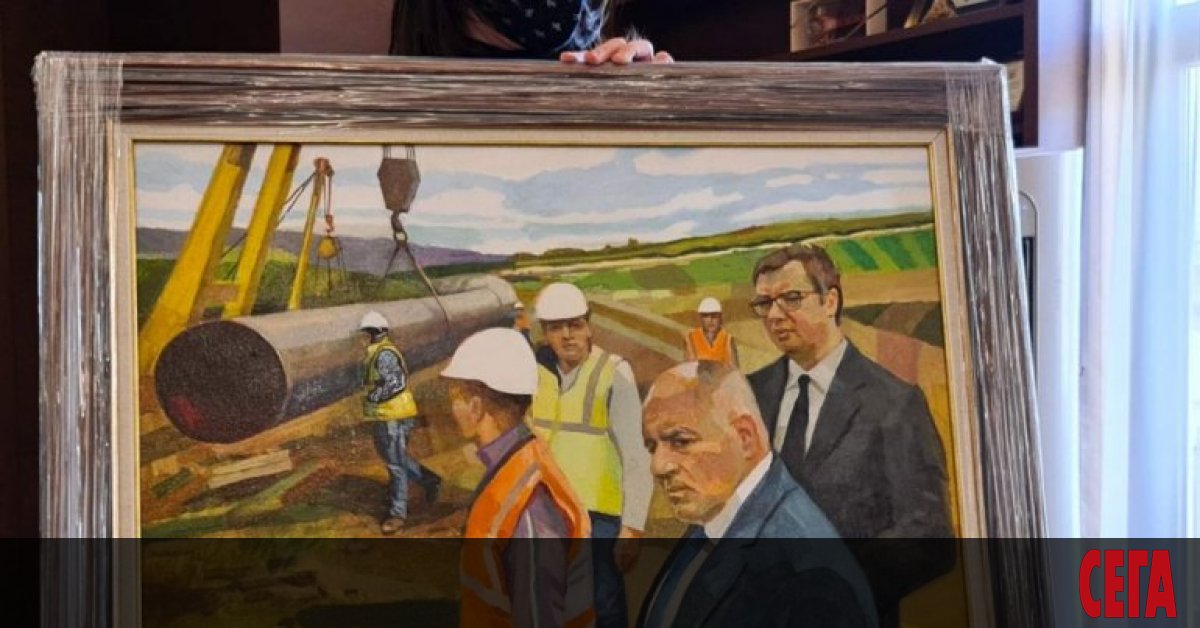 Картината, която Борисов подари на Вучич, е реализъм, но не