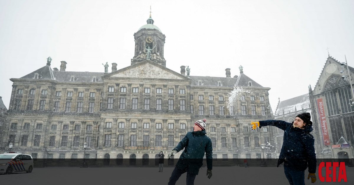 Властите в Нидерландия обявиха рядко срещания код червено за студено