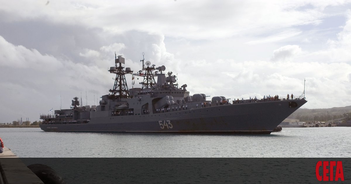 По време на учение в Японско море руският разрушител (ескадрен