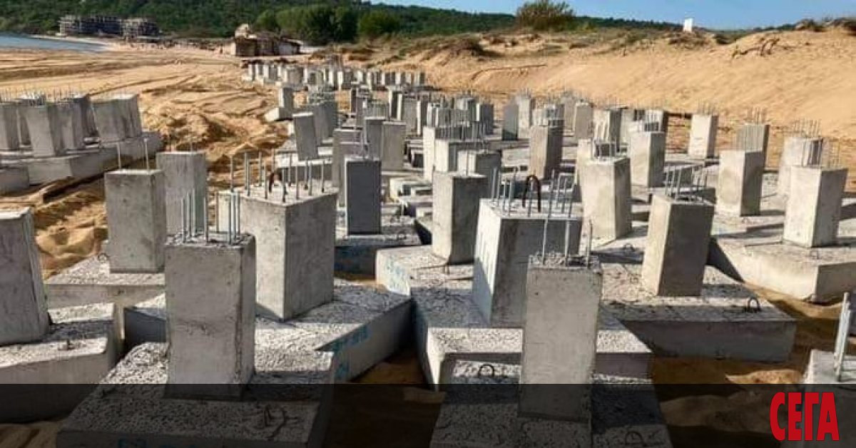 Вкопаването на фундаменти в пясъка не е проблем, те може
