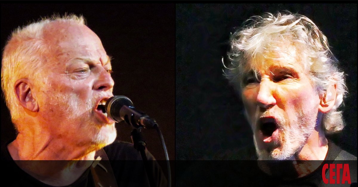 След години на студена война Дейвид Гилмор и Роджър Уотърс най-накрая