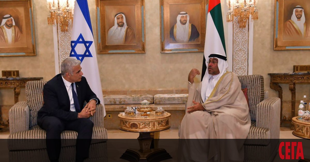 Външният министър на Израел Яир Лапид пристигна в Обединените арабски