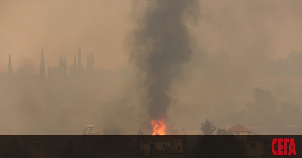 Хиляди хора избягаха от горски пожари, които излязоха извън контрол