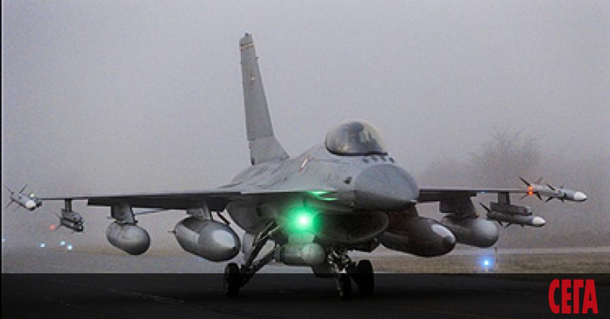 Изтребител F-16 на гръцките военновъздушни сили се разби днес при