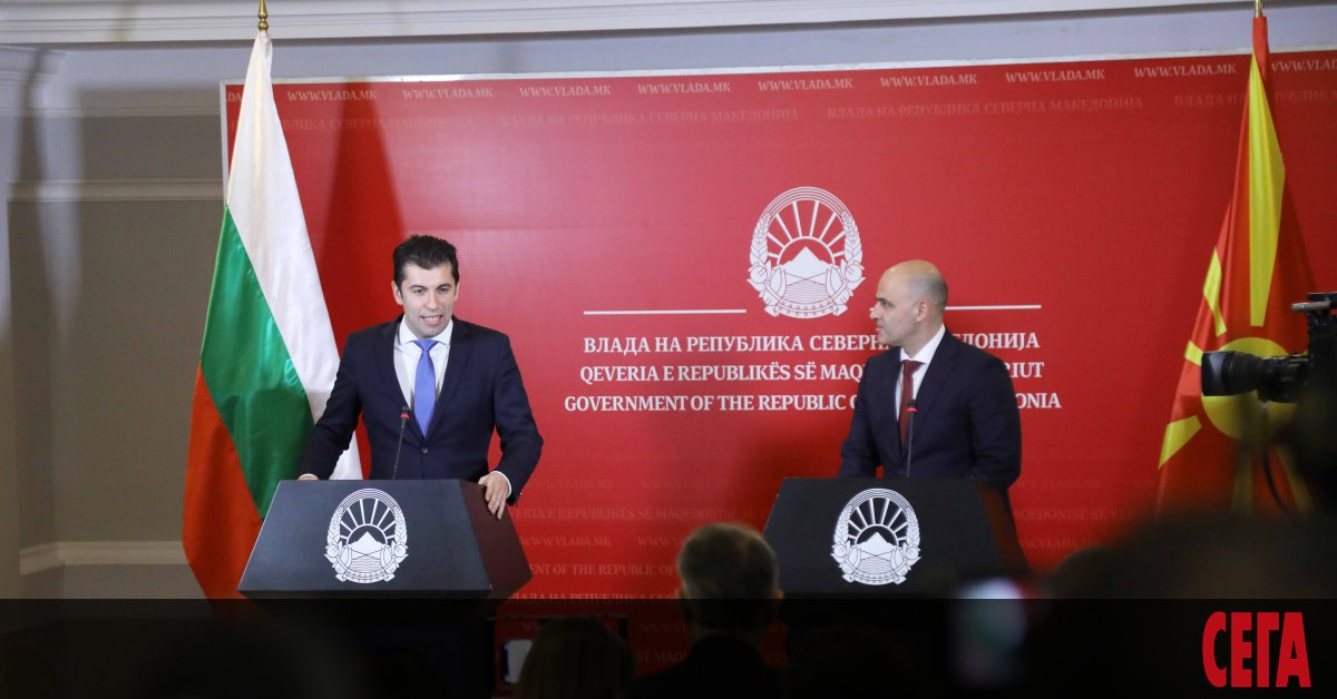 Премиерът Кирил Петков ще посрещне днес водена от премиера на Северна