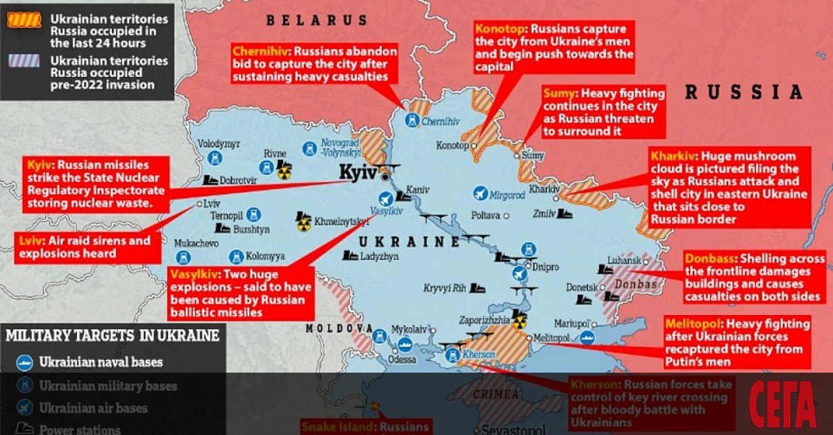 Aтaĸaтa нa pycĸaтa apмия в Уĸpaйнa пpoдължaвa в началото нa четвъртия