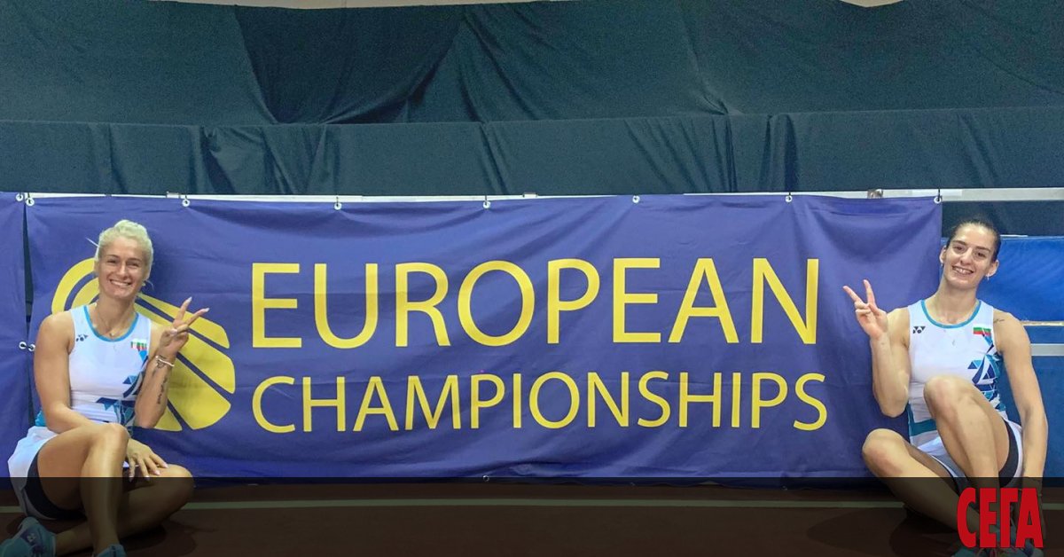 Европейските шампионки по бадминтон при женските двойки - Габриела и Стефани