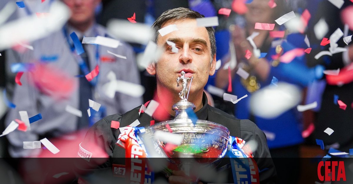 Че Рони О`Съливан е най-великият снукър играч на всички времена,