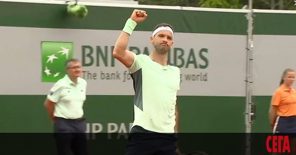 Григор Димитров изигра впечатляващ мач и се класира с лекота