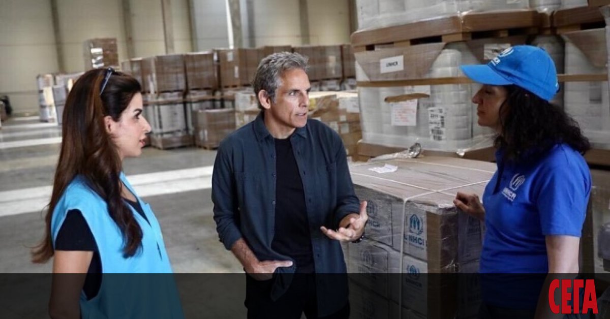 Холивудският актьор Бен Стилър, който е и посланик на добра