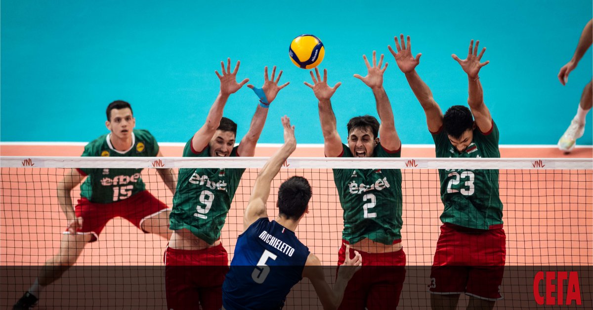 Българският национален отбор по волейбол допусна експресна загуба срещу европейския