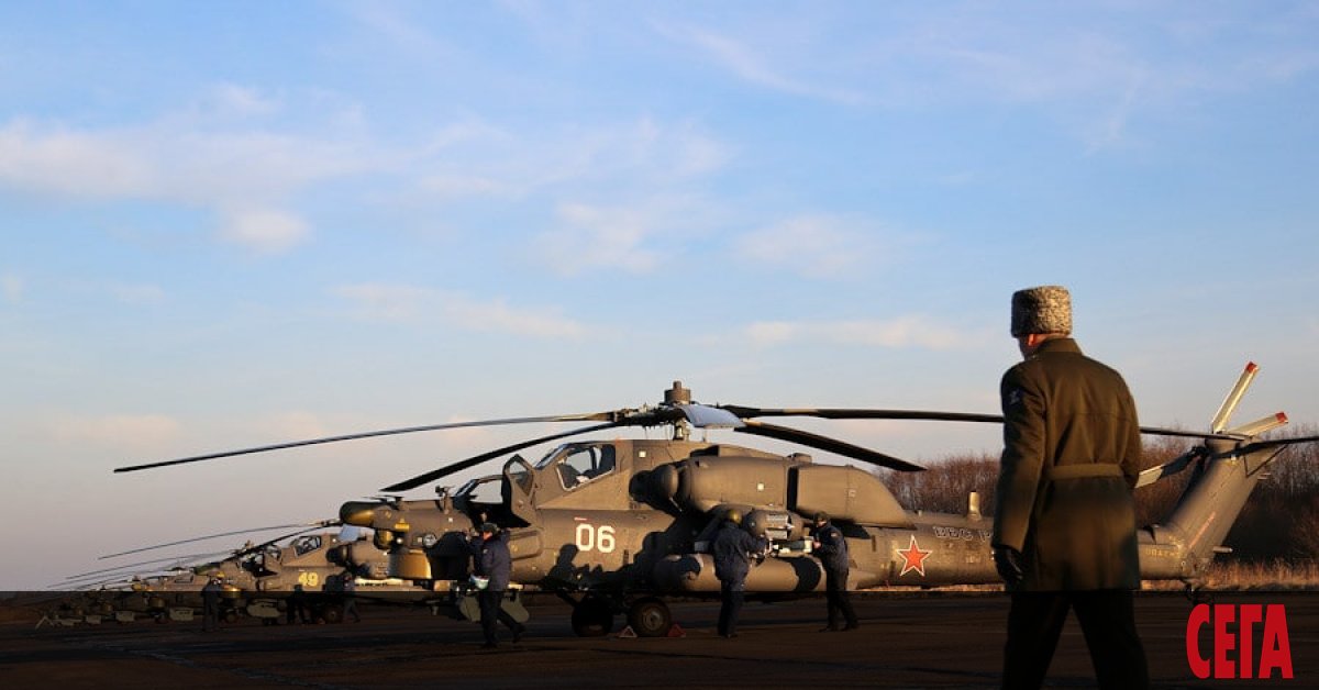 Два вертолета Ка-52 Алигатор са се взривили на летището в