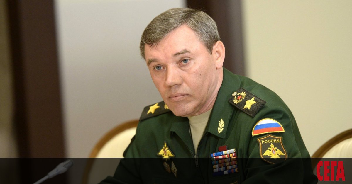 Началникът на Генералния щаб на руската армия Валерий Герасимов е