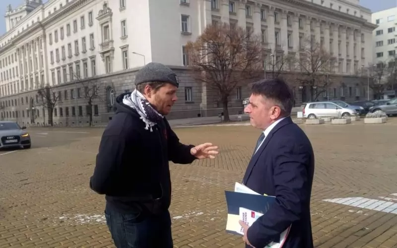 Джок Полфрийман, който през септември беше освободен предсрочно от затвора, където излежаваше присъда за убийство, се срещна случайно на улицата с правосъдния министър Данаил Кирилов в сряда. Те са обсъдили човешките права в българската затворническа система.