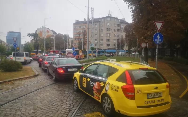 Докато в Столичния общински съвет спореха за маршрутките на повикване, в центъра на София проблем с трамваите предизвика за пореден път големи задръствания.