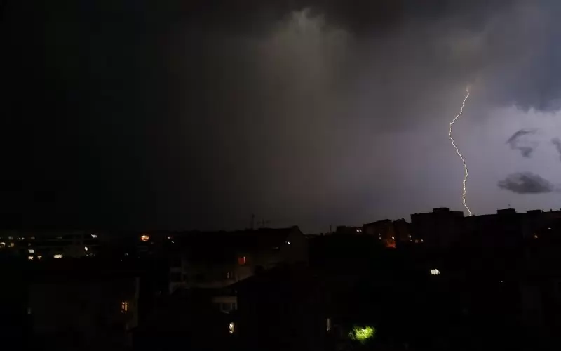 Гръмотевична буря в Пловдивско.