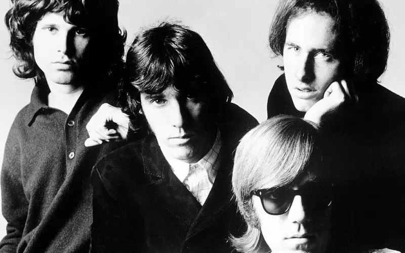 Doors през 1966-а: Морисън, Дензмор, Манзарек, Кригер. 