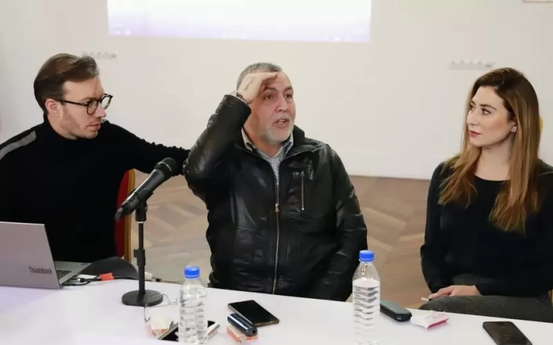 Шефът на САБ Христо Мутафчиев преди обявяване на номинациите.