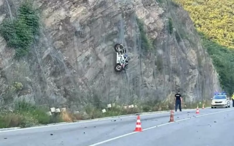 При катастрофата край Габровица моторът е отлетял нагоре и се е закачил на предпазното съоръжение на скалите.