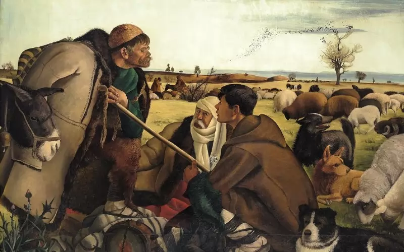 Известното платно "Брезовски овчари", 1941.