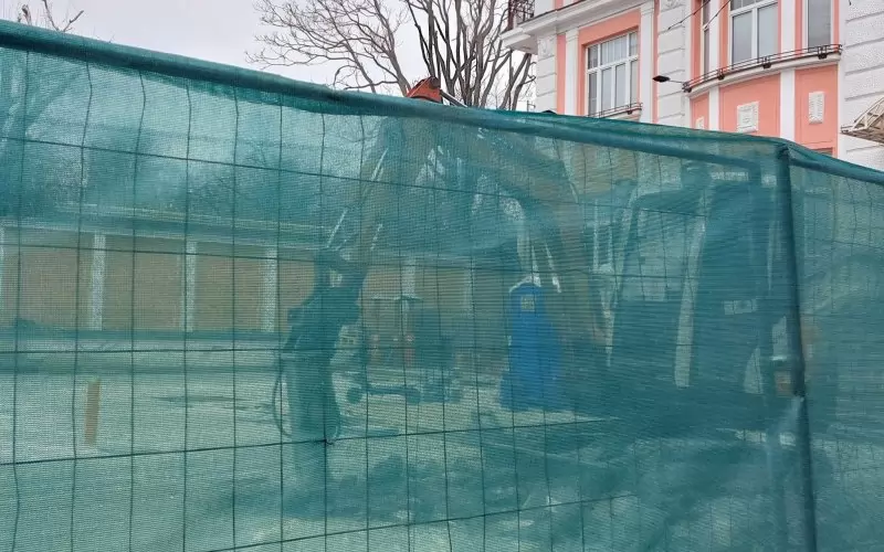 В петък се ля бетон, днес - обратното.