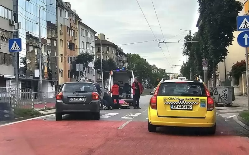 Снимка от мястото на инцидента беше публикувана в групата "Катастрофи в София" във "Фейсбук".
