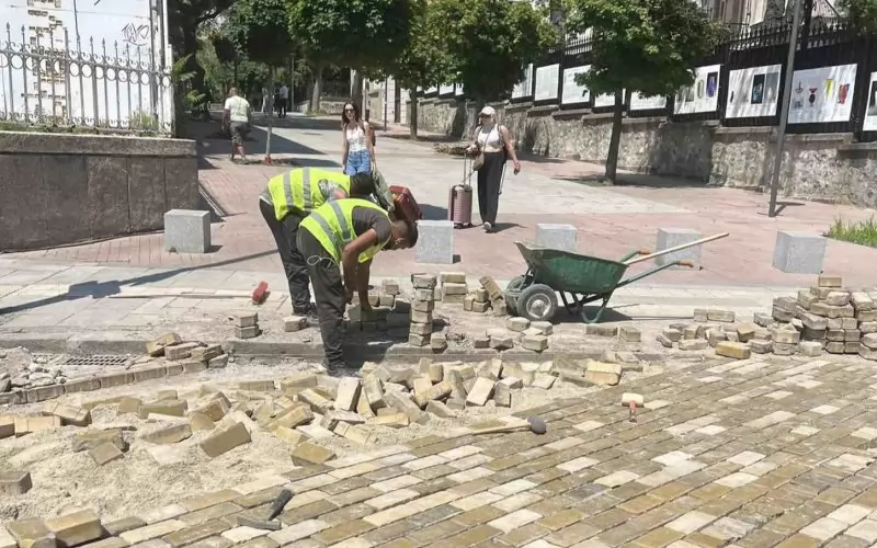 Ситуацията в центъра на София тия дни.