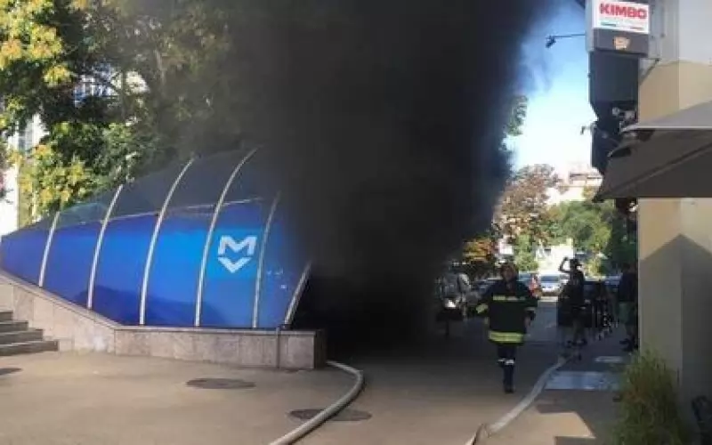 Задимяването на "Сердика" бе огромно.