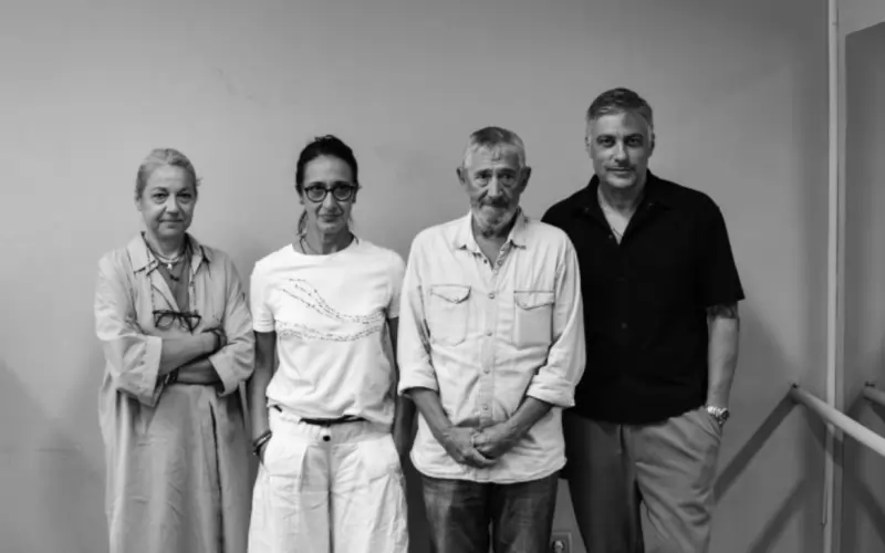 Екипът на "Деветдесет": Владо Карамазов, Ивайло Христов, Кристина Янева, Марина Янева.