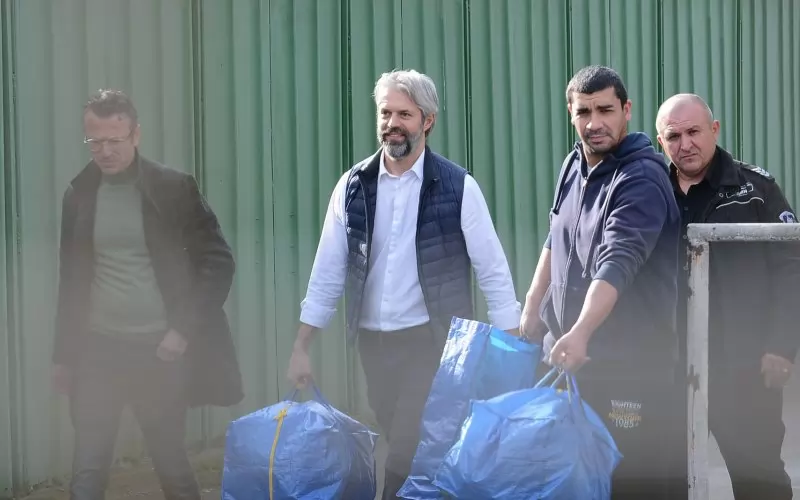 Коцев, на излизане от ареста след над 4 месечен престой.