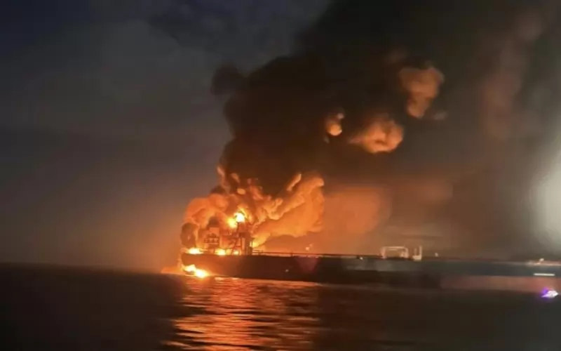 Информациите са противоречиви засега, единият от пожарите изглежда така.