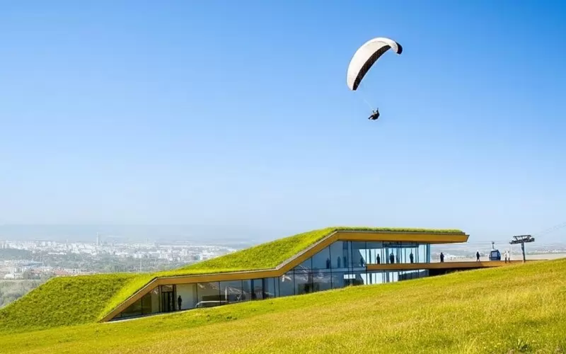 Визията, с която е илюстрирана идеята за многоетажен буферен паркинг в "Драгалевци".