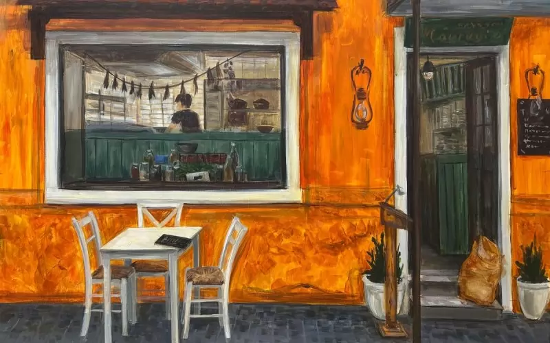 "Тасос" - картината, избрана за плаката на изложбата "Прозорец".