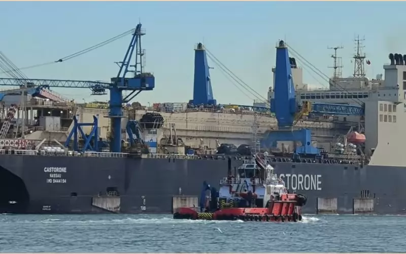 Корабът гигантът "Костороне" ще участва в офшорните дейности. 