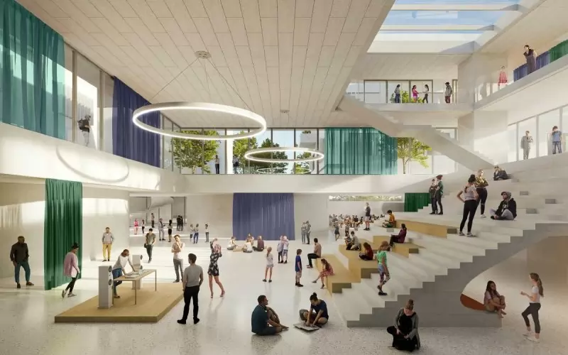 Част от проектното пространство на Математическата гимназия