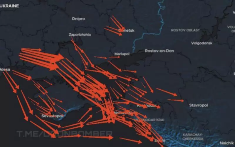 Посоката на украинските атаки