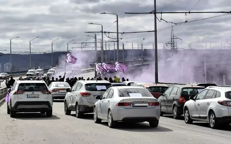 Аспарухов мост бе блокиран в едната посока днес по обед.