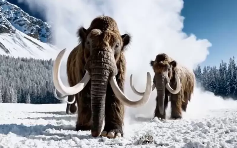 Мамути, генерирани от изкуствения интелект Sora на OpenAI, който дебютира през 2024 г.