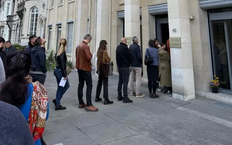 Избиратели в Брюксел.